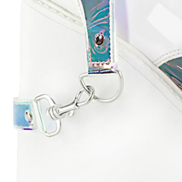 Wedge Platform Lace Up Ankle Boots - Picture 3 of 4